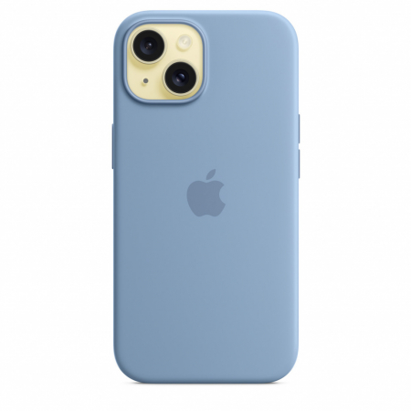 Apple iPhone 15 Silicone Case w MagSafe - Winter Blue [2]