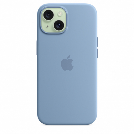 Apple iPhone 15 Silicone Case w MagSafe - Winter Blue [3]