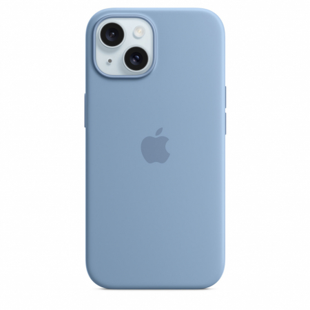 Apple iPhone 15 Silicone Case w MagSafe - Winter Blue [0]