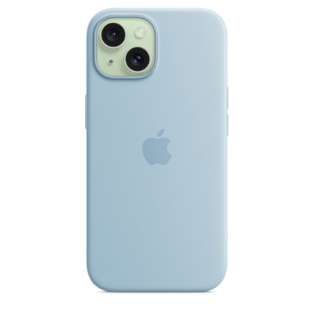Apple iPhone 15 Silicone Case with MagSafe - Light Blue [3]