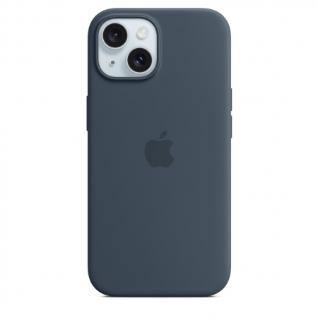 Laptop, Tablete & Telefoane - Apple iPhone 15 Silicone Case with MagSafe - Storm Blue