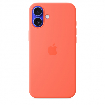 Apple iPhone 16 Plus Silicone Case with MagSafe - Tangerine (SEASONAL) [3]