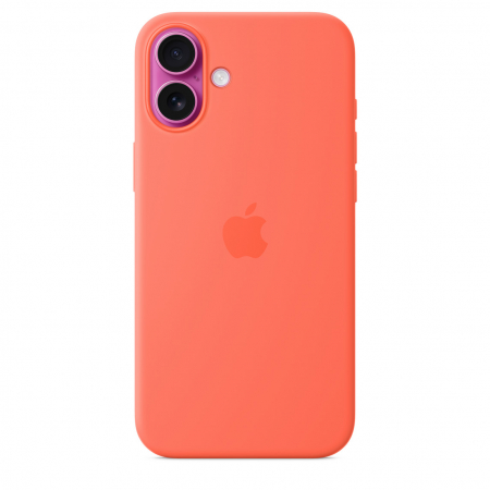 Apple iPhone 16 Plus Silicone Case with MagSafe - Tangerine (SEASONAL) [5]