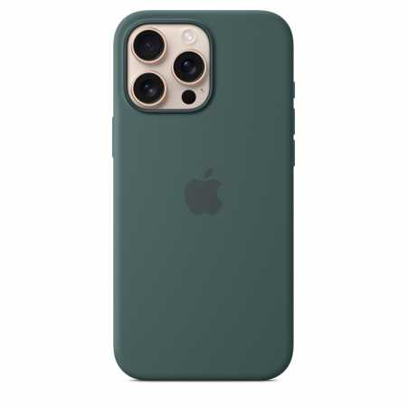 Laptop, Tablete & Telefoane - Apple iPhone 16 Pro Max Silicone Case with MagSafe - Lake Green (Seasonal)