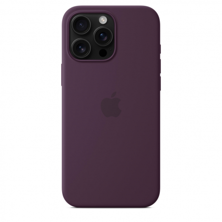 Apple iPhone 16 Pro Max Silicone Case with MagSafe - Plum [1]