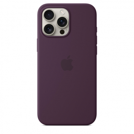Apple iPhone 16 Pro Max Silicone Case with MagSafe - Plum [3]