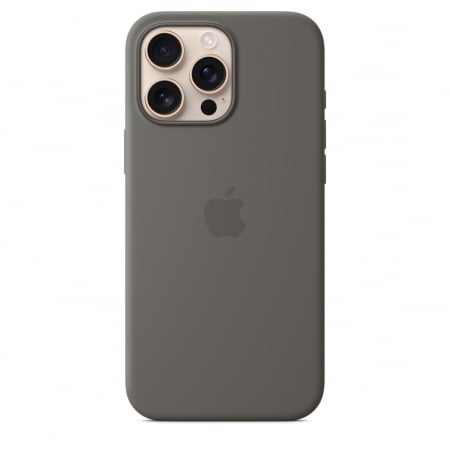 Apple iPhone 16 Pro Max Silicone Case with MagSafe - Stone Gray [0]