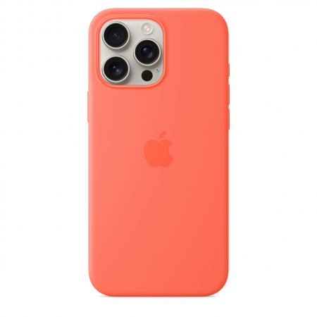 Apple iPhone 16 Pro Max Silicone Case with MagSafe - Tangerine (SEASONAL) [3]