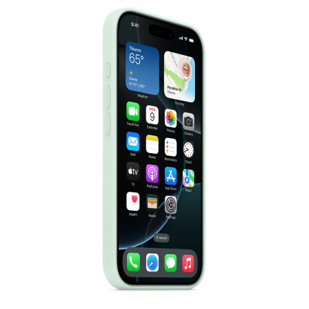Apple iPhone 16 Pro Silicone Case with MagSafe - Aquamarine (SEASONAL) [4]