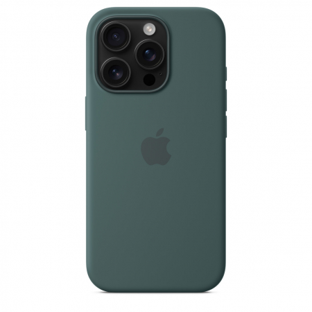 Apple iPhone 16 Pro Silicone Case with MagSafe - Lake Green (Seasonal) [2]