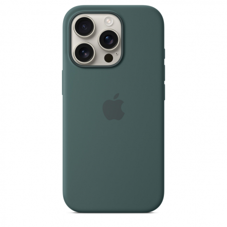 Apple iPhone 16 Pro Silicone Case with MagSafe - Lake Green (Seasonal) [3]
