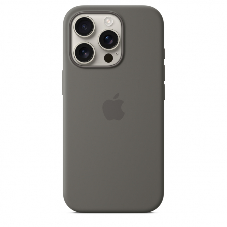 Apple iPhone 16 Pro Silicone Case with MagSafe - Stone Gray [1]