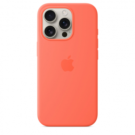 Apple iPhone 16 Pro Silicone Case with MagSafe - Tangerine (SEASONAL) [3]