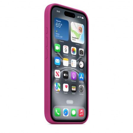 Apple iPhone 16 Silicone Case with MagSafe - Fuchsia (Seasonal) [3]