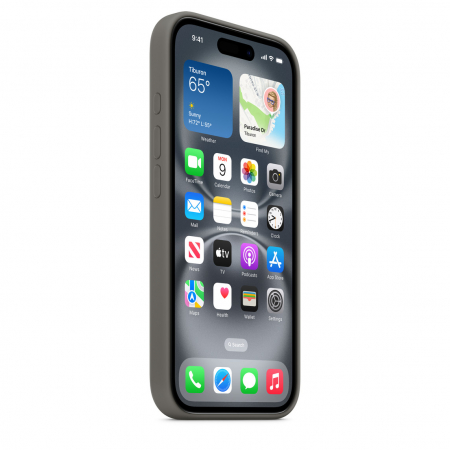 Apple iPhone 16 Silicone Case with MagSafe - Stone Gray [2]