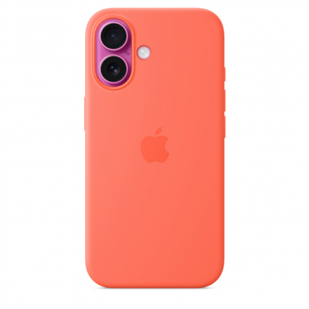 Apple iPhone 16 Silicone Case with MagSafe - Tangerine (SEASONAL) [5]
