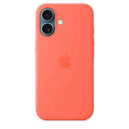 Apple iPhone 16 Silicone Case with MagSafe - Tangerine (SEASONAL) [1]