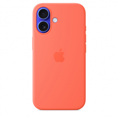 Apple iPhone 16 Silicone Case with MagSafe - Tangerine (SEASONAL) [4]