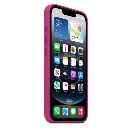 Apple iPhone 16e Silicone Case Fuchsia [1]