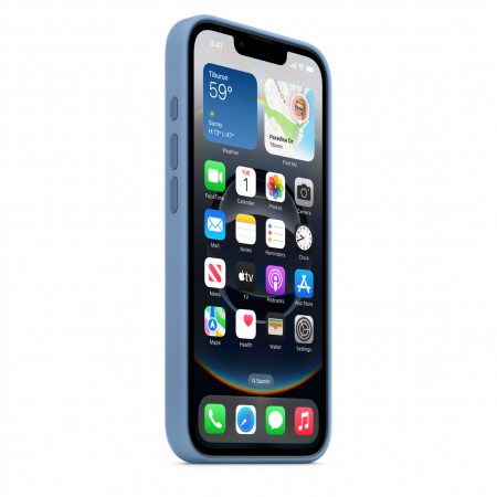 Apple iPhone 16e Silicone Case Winter Blue [1]