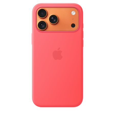 Apple iPhone 17 Pro Max Silicone Case with MagSafe - Bright Guava (SEASONAL) [2]