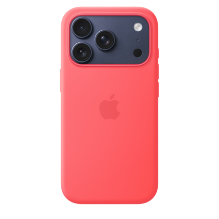 Apple iPhone 17 Pro Silicone Case with MagSafe - Bright Guava (SEASONAL) [3]