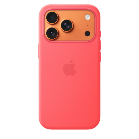 Apple iPhone 17 Pro Silicone Case with MagSafe - Bright Guava (SEASONAL) [2]