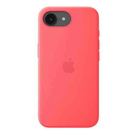 Apple iPhone 17e Silicone Case with MagSafe - Bright Guava [2]