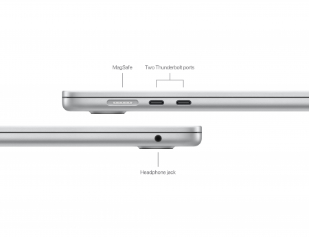 Apple MacBook Air 15.3: SILVER/M3 10C GPU/24GB/512GB-ROM [5]