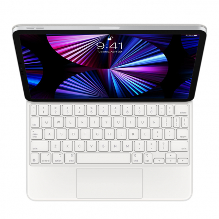 Apple Magic Keyboard for iPad Air (4/5th/M2) and iPad Pro 11 (3/4th gen) - US English - White [0]