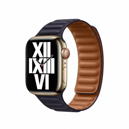 Apple Watch 41mm Band: Ink Leather Link - M/L [1]