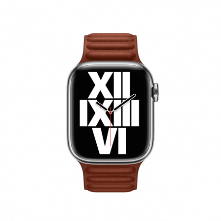 Apple Watch 41mm Band: Umber Leather Link - M/L [1]