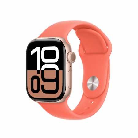 Apple Watch 42mm Sport Band: Tangerine Sport Band - M/L (SEASONAL) [1]