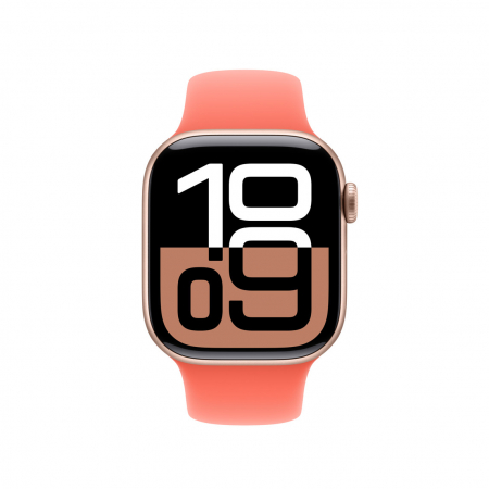 Apple Watch 42mm Sport Band: Tangerine Sport Band - M/L (SEASONAL) [2]