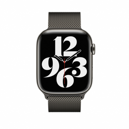 Apple Watch 45mm Band: Graphite Milanese Loop [2]