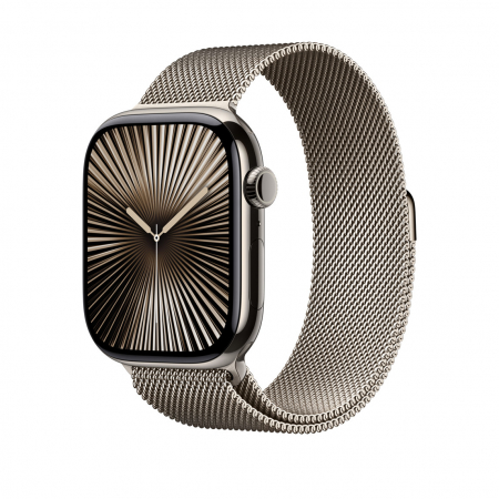 Apple Watch 46mm Milanese Loop:  Natural Milanese Loop - M/L [1]