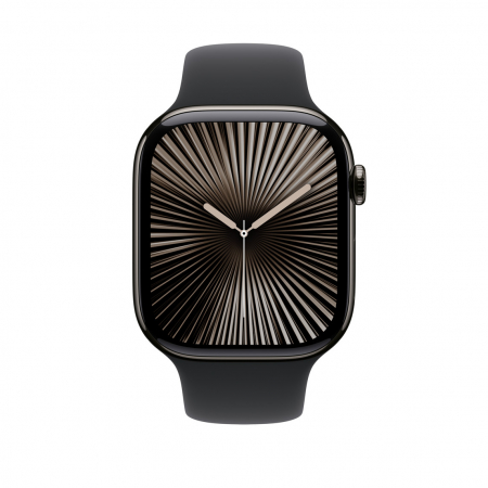 Apple Watch 46mm Sport Band:  Black Sport Band - M/L [1]