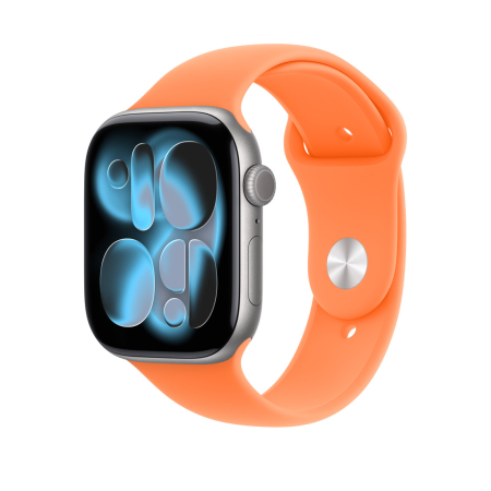 Apple Watch 46mm Sport Band: Clementine Sport Band - S/M (SEASONAL) [2]