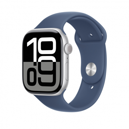 Apple Watch 46mm Sport Band:  Denim Sport Band - S/M [2]