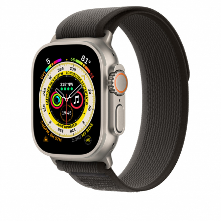 Apple Watch 49mm Band: Black/Gray Trail Loop - S/M [2]