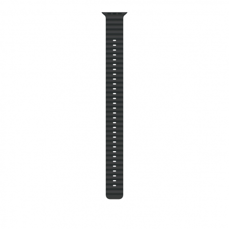 Smart Watch accesorii - Apple Watch 49mm Band:  Black Ocean Band Extension - Natural Titanium Finish