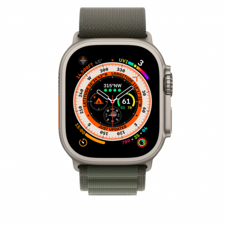 Apple Watch 49mm Band: Green Alpine Loop - Small [2]