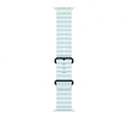 Smart Watch accesorii - Apple Watch 49mm Band:  Ice Blue Ocean Band - Black Titanium Finish
