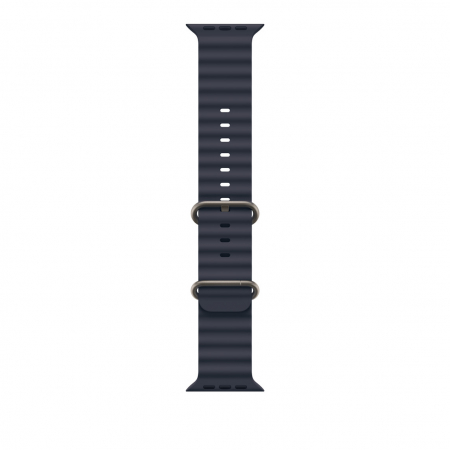 Smart Watch accesorii - Apple Watch 49mm Band:  Navy Ocean Band - Natural Titanium Finish