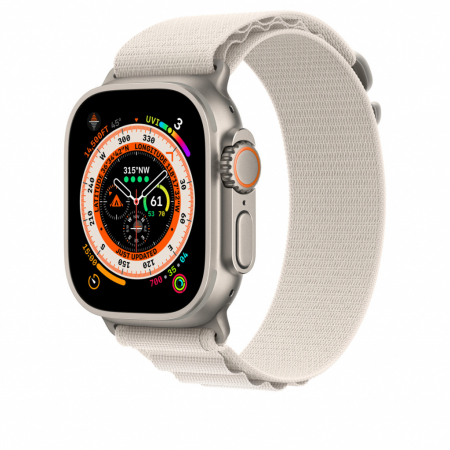 Apple Watch 49mm Band: Starlight Alpine Loop - Small [1]