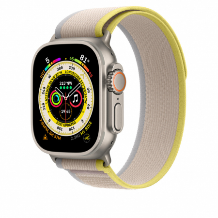 Apple Watch 49mm Band: Yellow/Beige Trail Loop - S/M [1]
