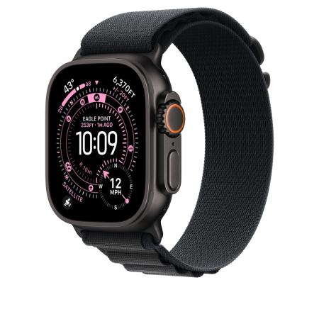 Apple Watch 49mm Loop:  Black Alpine Loop - Medium - Black Titanium Finish [1]