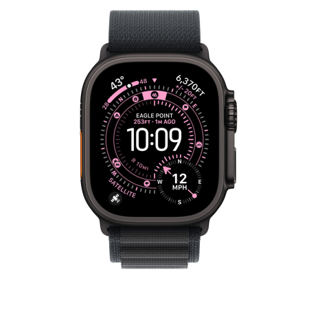 Apple Watch 49mm Loop:  Black Alpine Loop - Medium - Black Titanium Finish [2]