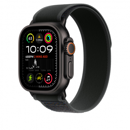 Apple Watch 49mm Loop:  Black Trail Loop - S/M - Black Titanium Finish [1]