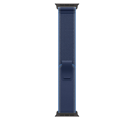 Laptop, Tablete & Telefoane - Apple Watch 49mm Loop:  Blue/Bright Blue Trail Loop - M/L - Black Titanium Finish